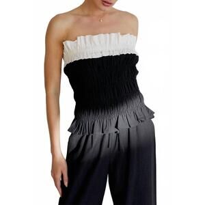 NEW SUNDAY EDITION canelli top in black